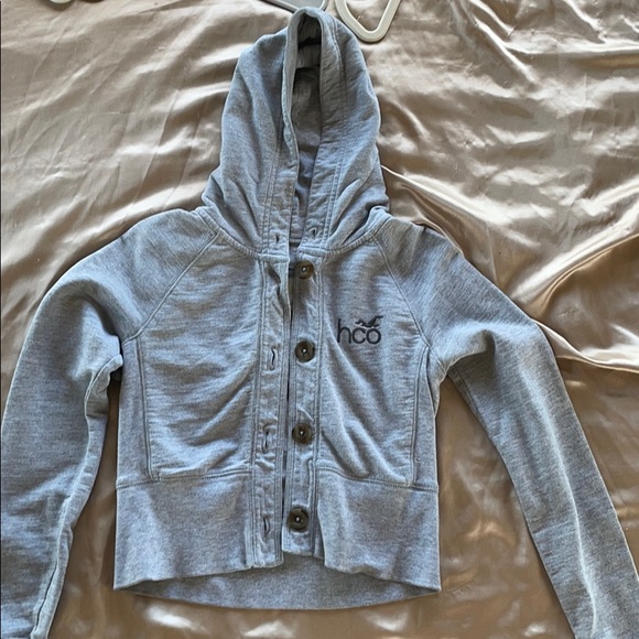 gray cute button jacket - Picture 1 of 2